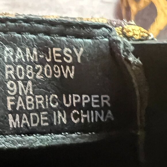 Leopard Print Wedge Ankle Boots 9M Fabric Upper Zip Closure RAMPAGE - Picture 4 of 9